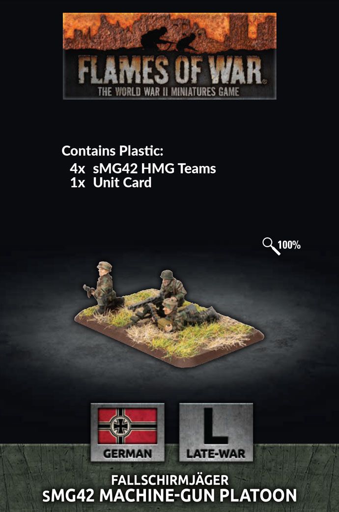 Fallschirmjäger sMG42 Machine-gun Platoon (Plastic) - GE770