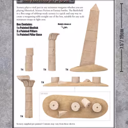 Battlefield in a Box Forgotten City Obelisk and Pillars - BB907