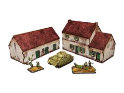 Pre-Painted WW2 Normandy Homestead with Stable (15mm) - H00190