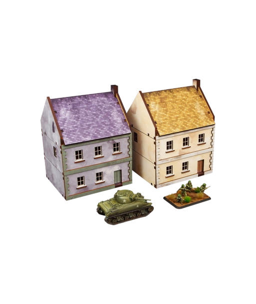 Pre-Painted WW2 NORMANDY TOWNHOUSE 3 (15MM) - H00174