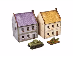 Pre-Painted WW2 NORMANDY TOWNHOUSE 3 (15MM) - H00174