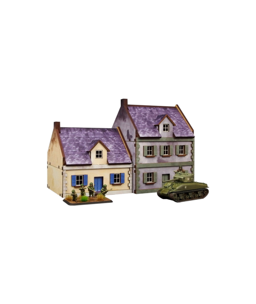 Pre-Painted WW2 NORMANDY TOWNHOUSE 3 (15MM) - H00174