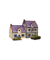 Pre-Painted WW2 NORMANDY TOWNHOUSE 3 (15MM) - H00174