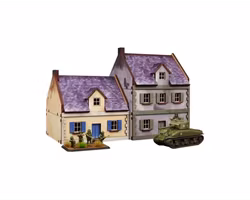 Pre-Painted WW2 NORMANDY TOWNHOUSE 3 (15MM) - H00174