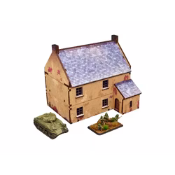 Pre-Painted WW2 NORMANDY TOWNHOUSE 2 (15MM)- H00173