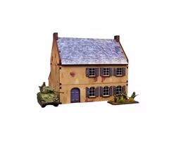 Pre-Painted WW2 NORMANDY TOWNHOUSE 2 (15MM)- H00173