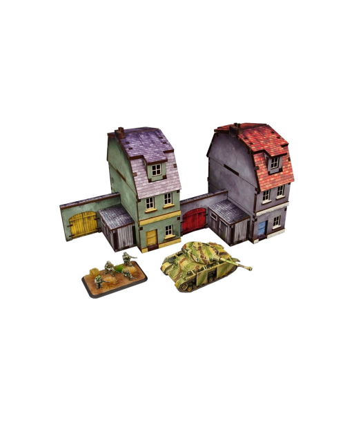 Pre-Painted WW2 NORMANDY TOWNHOUSE 1 (15MM)- H00172