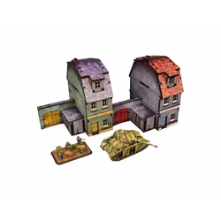 Pre-Painted WW2 NORMANDY TOWNHOUSE 1 (15MM)- H00172