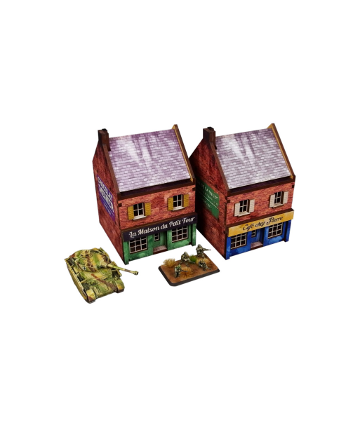 Pre-Painted WW2 NORMANDY CAFE (15MM) - H00170
