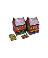 Pre-Painted WW2 NORMANDY CAFE (15MM) - H00170