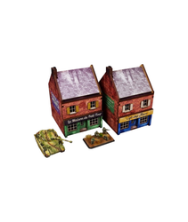 Pre-Painted WW2 NORMANDY CAFE (15MM) - H00170