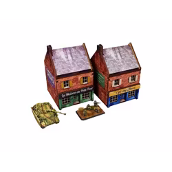 Pre-Painted WW2 NORMANDY CAFE (15MM) - H00170