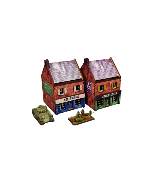 Pre-Painted WW2 NORMANDY CAFE (15MM) - H00170