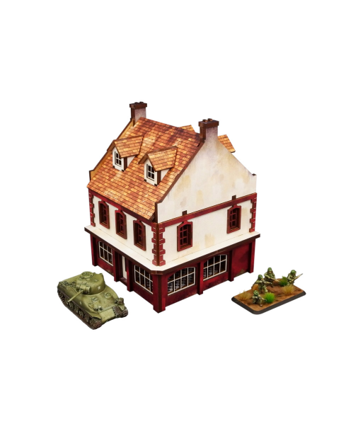 Pre-Painted WW2 NORMANDY RESTAURANT (15MM) - H00171