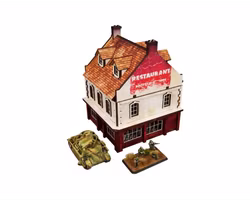 Pre-Painted WW2 NORMANDY RESTAURANT (15MM) - H00171