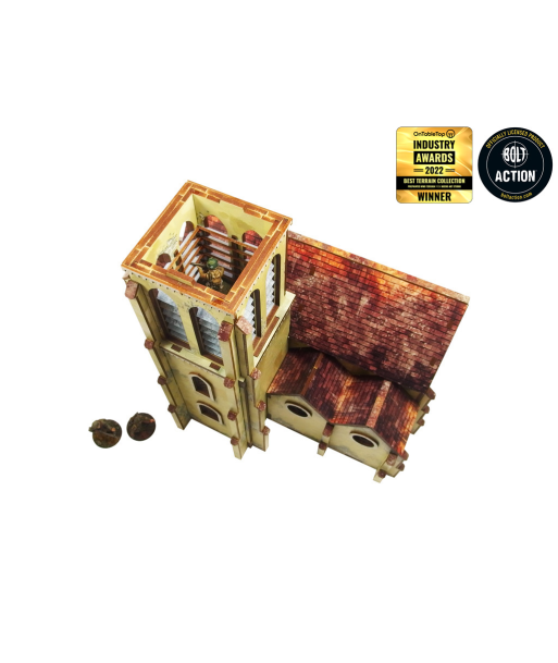 Pre-Painted WW2 NORMANDY CHURCH (28MM / 1:56) - H00132