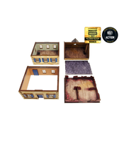 Pre-Painted WW2 NORMANDY TOWNHOUSE 3 (28MM / 1:56) - H00127