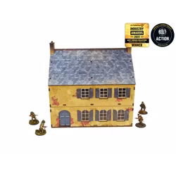 Pre-Painted WW2 NORMANDY TOWNHOUSE 2 (28MM / 1:56) - H00126