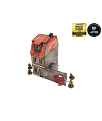Pre-Painted WW2 NORMANDY TOWNHOUSE 1 (28MM / 1:56) - H00125