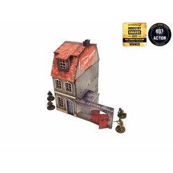 Pre-Painted WW2 NORMANDY TOWNHOUSE 1 (28MM / 1:56) - H00125