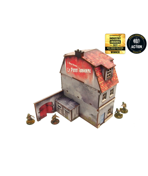 Pre-Painted WW2 NORMANDY TOWNHOUSE 1 (28MM / 1:56) - H00125