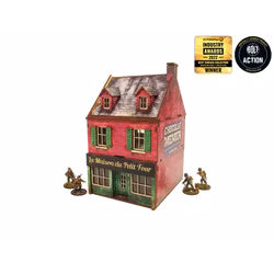 Pre-Painted WW2 NORMANDY CAFE (28MM / 1:56) - H00123