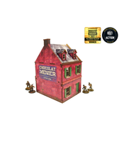 Pre-Painted WW2 NORMANDY CAFE (28MM / 1:56) - H00123