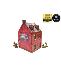 Pre-Painted WW2 NORMANDY CAFE (28MM / 1:56) - H00123
