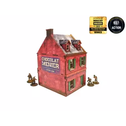 Pre-Painted WW2 NORMANDY CAFE (28MM / 1:56) - H00123