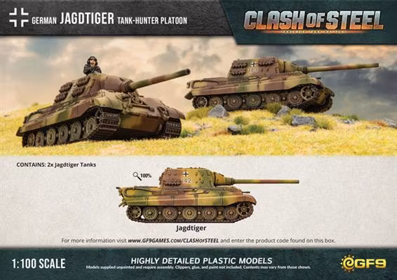 Jagdtiger Tank-hunter Platoon (x2 Plastic) - CSG05