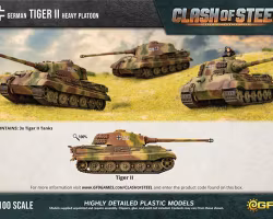Tiger II Heavy Tank Platoon (x3 Plastic) - CSG03