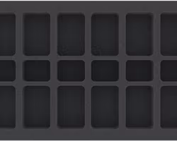 HS035A054 Feldherr Foam Tray with 18 compartments for Flames of War - small and medium Bases