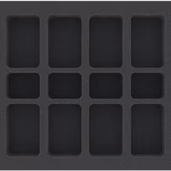 HS035A054 Feldherr Foam Tray with 18 compartments for Flames of War - small and medium Bases