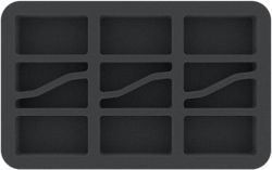 HS035A017 Feldherr foam tray for Flames of War - 6 tanks - medium bases