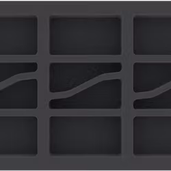 HS035A017 Feldherr foam tray for Flames of War - 6 tanks - medium bases