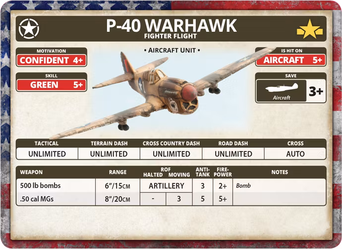 P-40 Warhawk Fighter Flight - UBX52