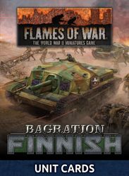 Bagration: Finnish Unit Cards - FW269FU