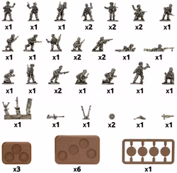 Afrika Korps Rifle Platoon (metal) - GE746