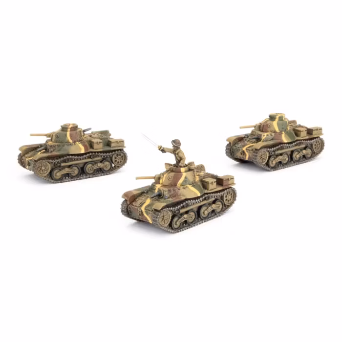 Type 95 Ha-Go Light Tank Platoon (x3) - JBX12