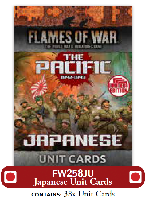The Pacific: Japanese Unit Cards (x38 Cards) - Limited Edition - FW258JU