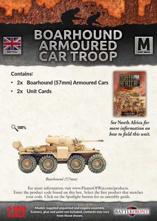 Boarhound Armoured Car Troop (x2) - BBX69