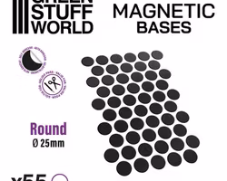 Round Magnetic Sheet SELF-ADHESIVE - 25mm