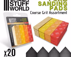 Foam Sanding Pads - Coarse Grit Assortment x20