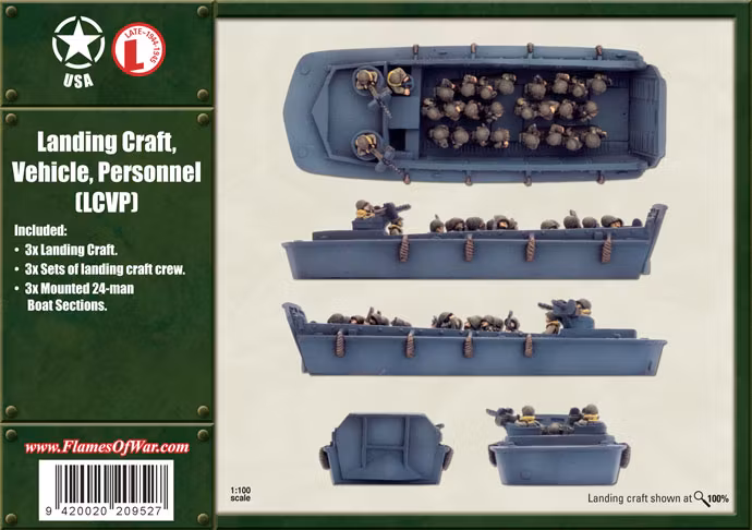 LCVP Boat Section (x3) UBX08
