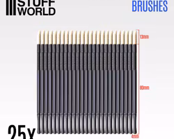 25x Disposable Weathering Brushes