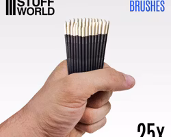 25x Disposable Weathering Brushes