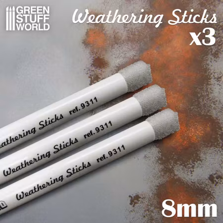Weathering Brushes 8mm (x3)