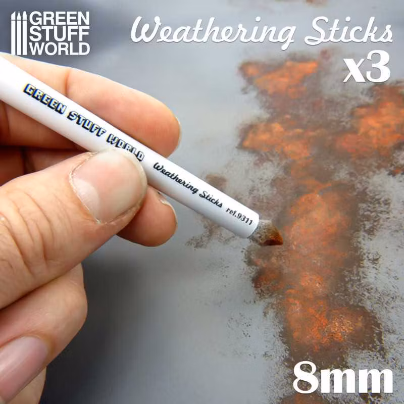 Weathering Brushes 8mm (x3)