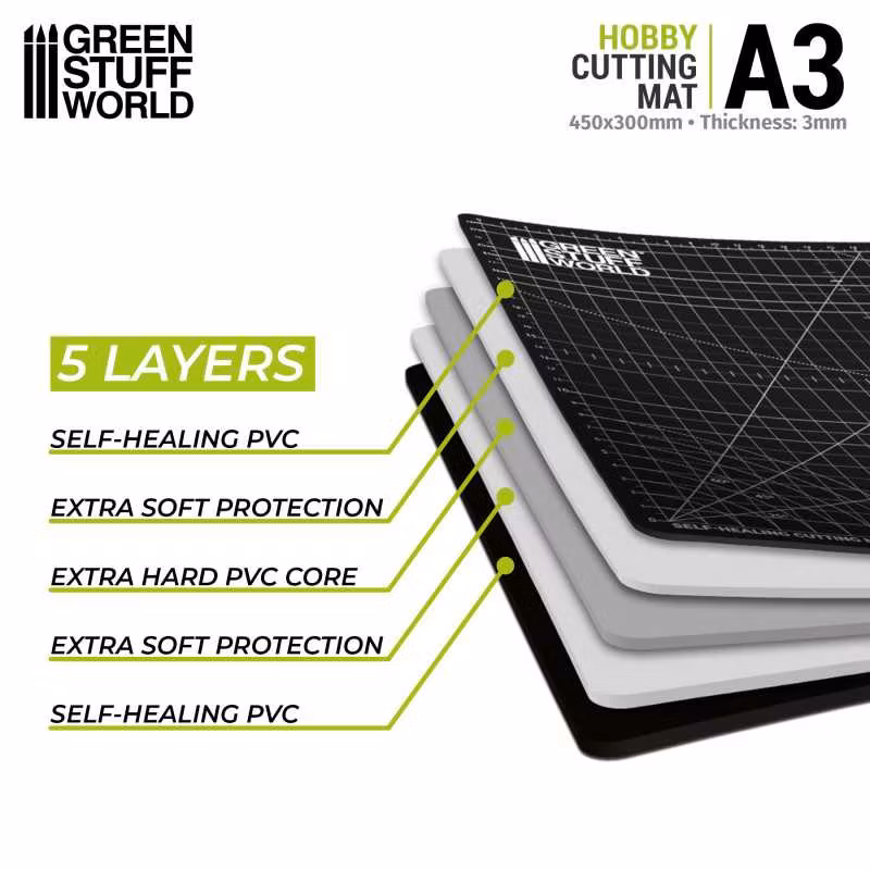 Foldable Cutting Mat A3 - Black