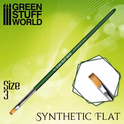 GREEN SERIES Flat Synthetic Brush Size 3